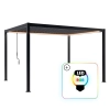 Pergola ogrodowa tarasowa aluminiowa NORDVIC Skyline LED Light 3 x 4 m Antracyt